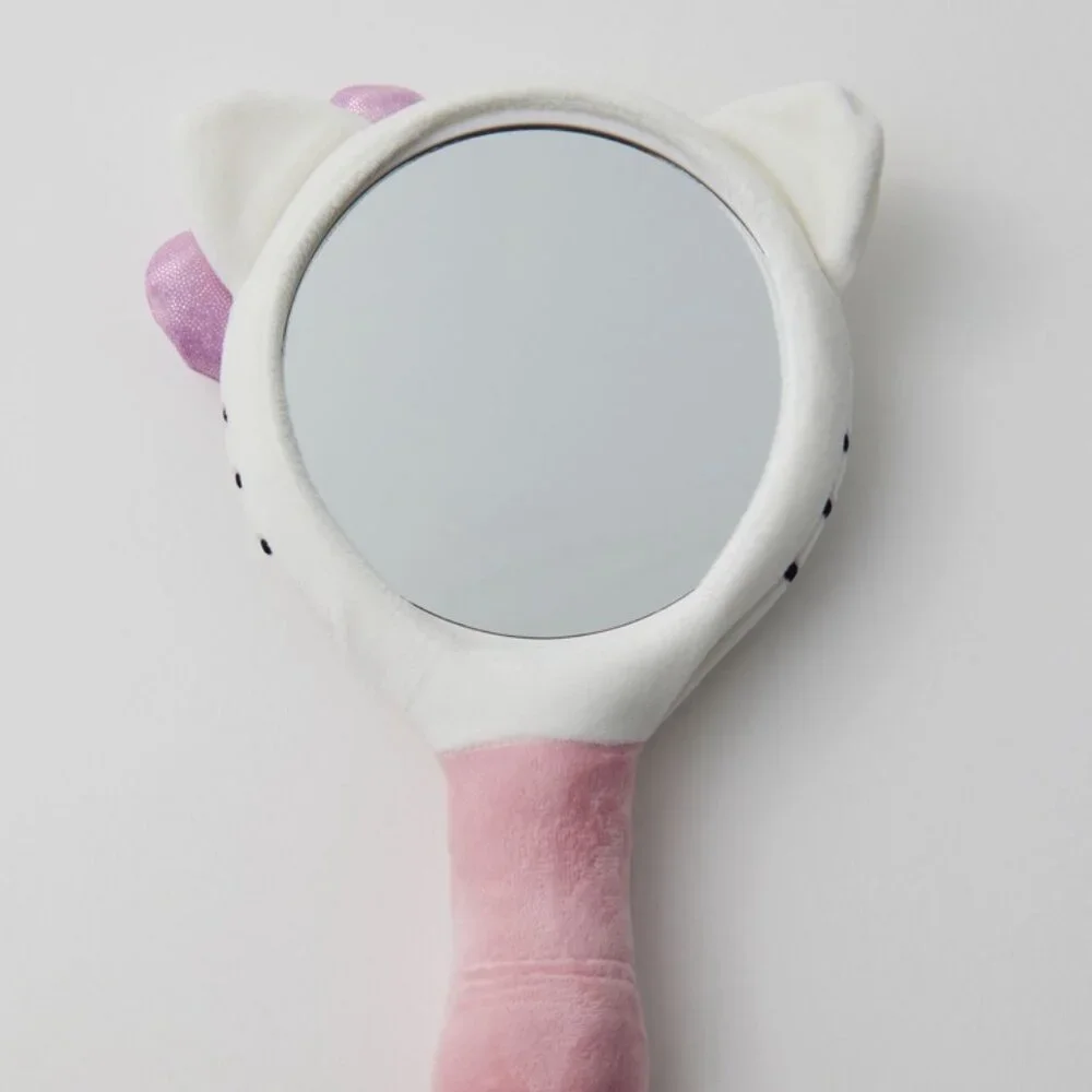 THE CRÈME X HELLO KITTY PLUSH PORTABLE MIRROR NEW